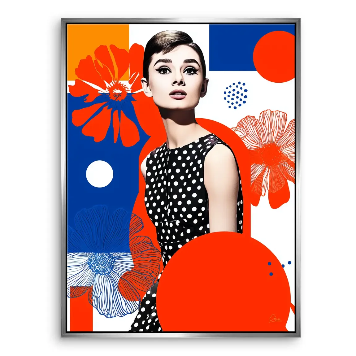 Audrey Hepburn Mod Muse Edition Leinwand Bild INGALERIE