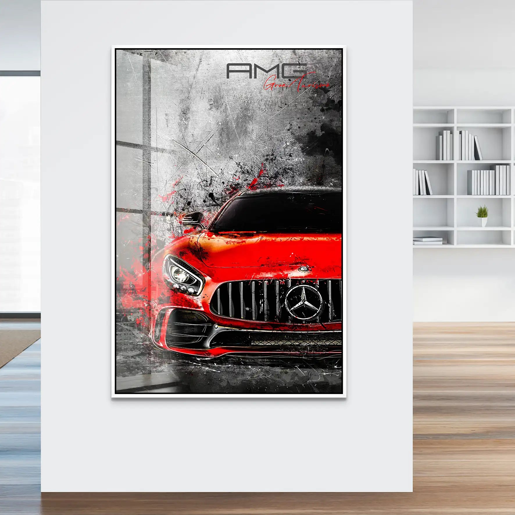 Mercedes AMG GT Red Style Acrylglas Bild INGALERIE