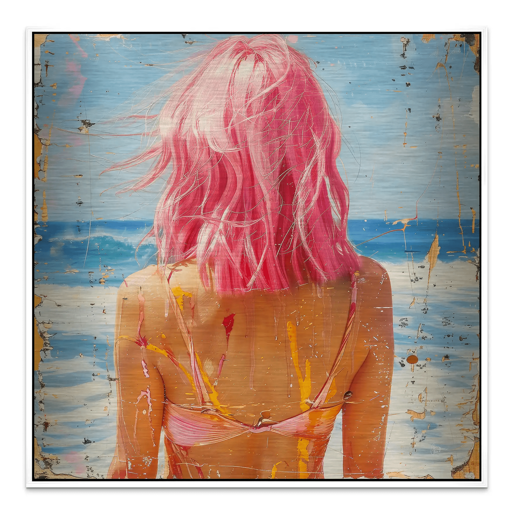 Beach Girl Nr.5 Alu Gebürstet Bild INGALERIE