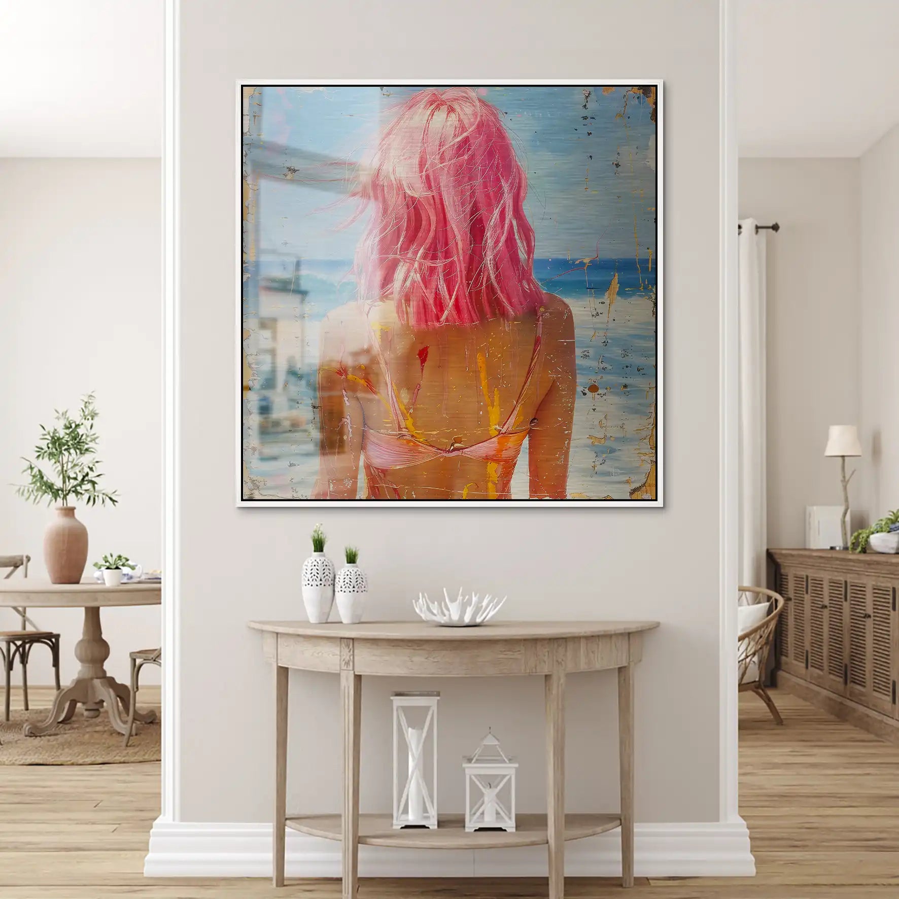Beach Girl Nr.5 Alu Gebürstet Bild INGALERIE