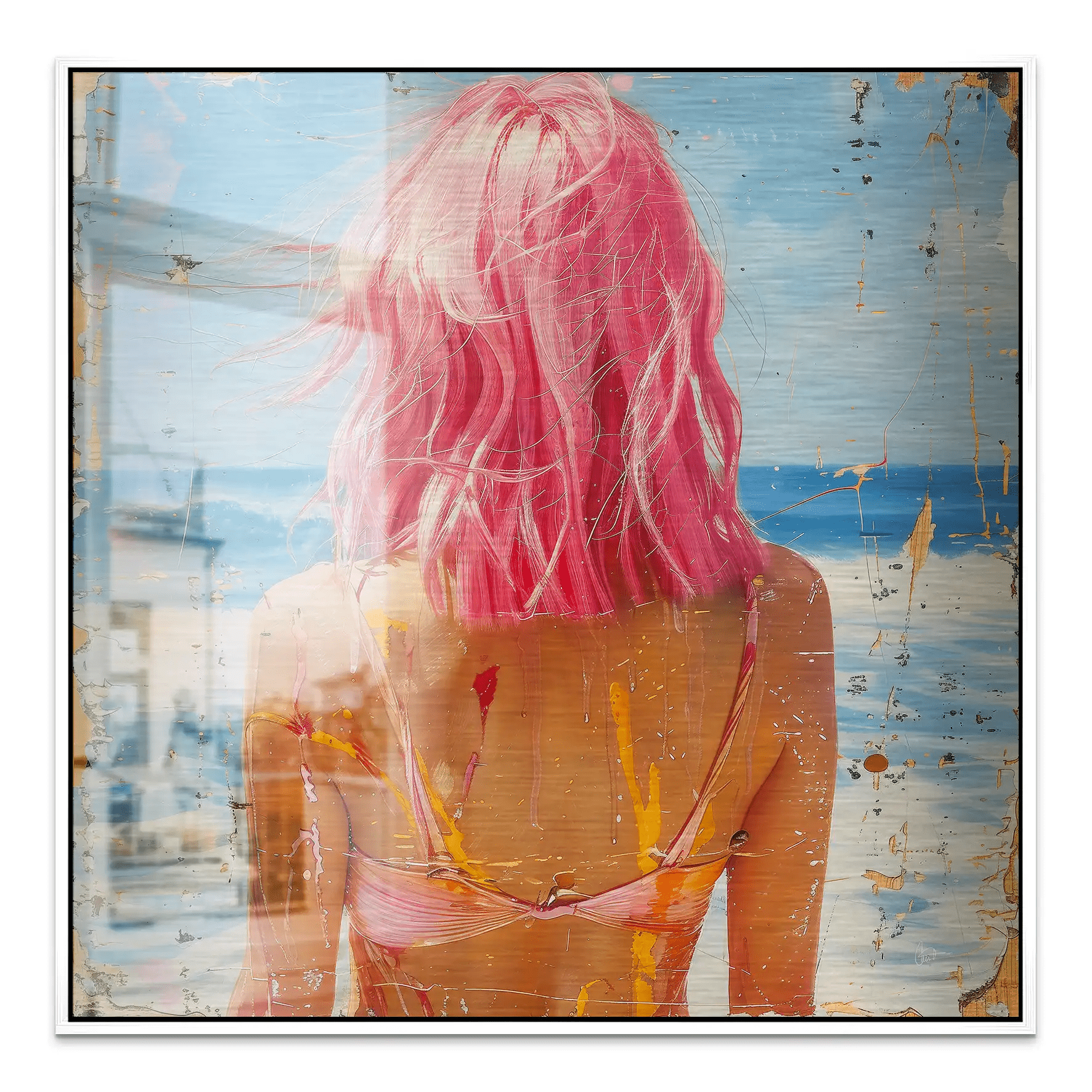 Beach Girl Nr.5 Alu Gebürstet Bild INGALERIE