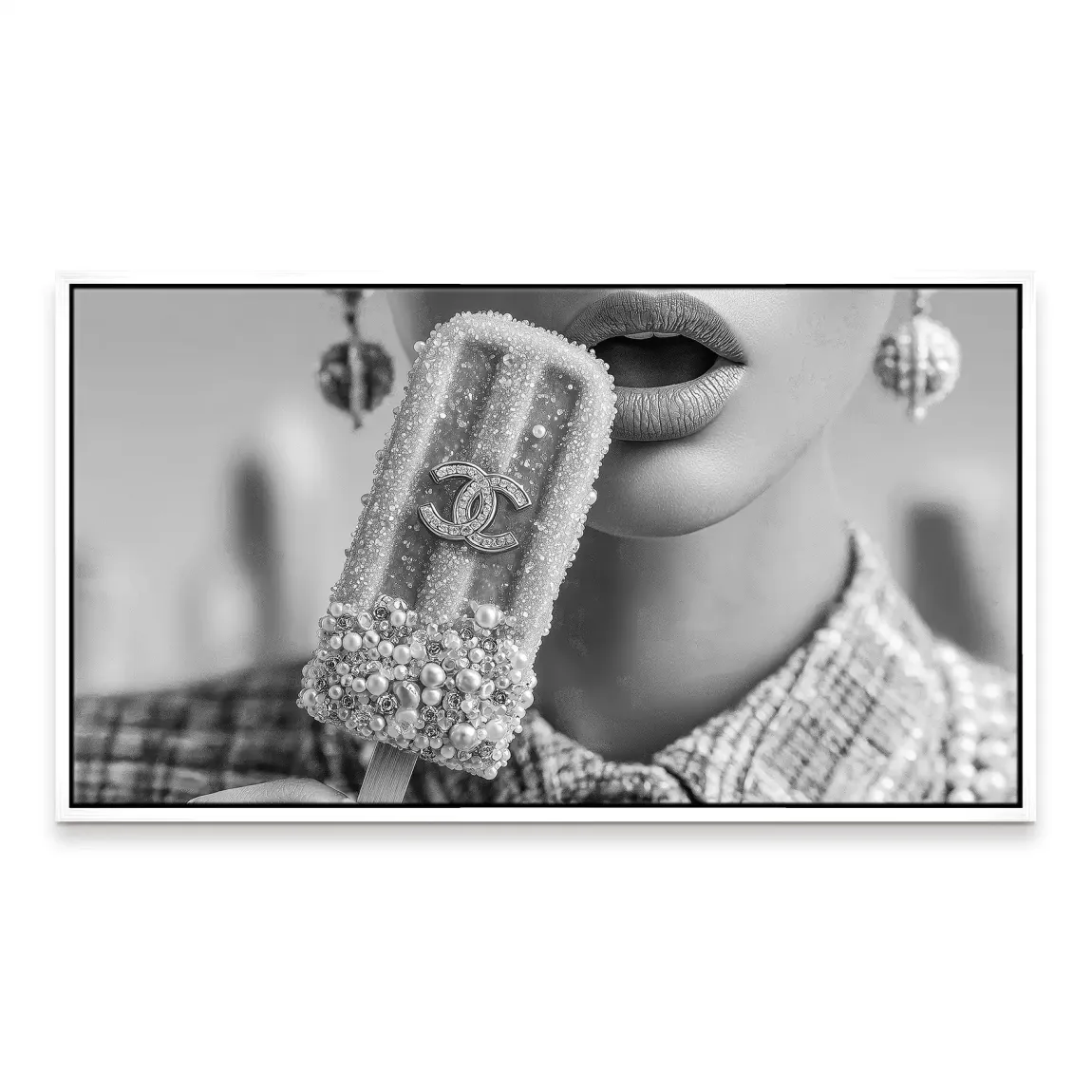 Coco Ice Art Black Edition Leinwand Bild