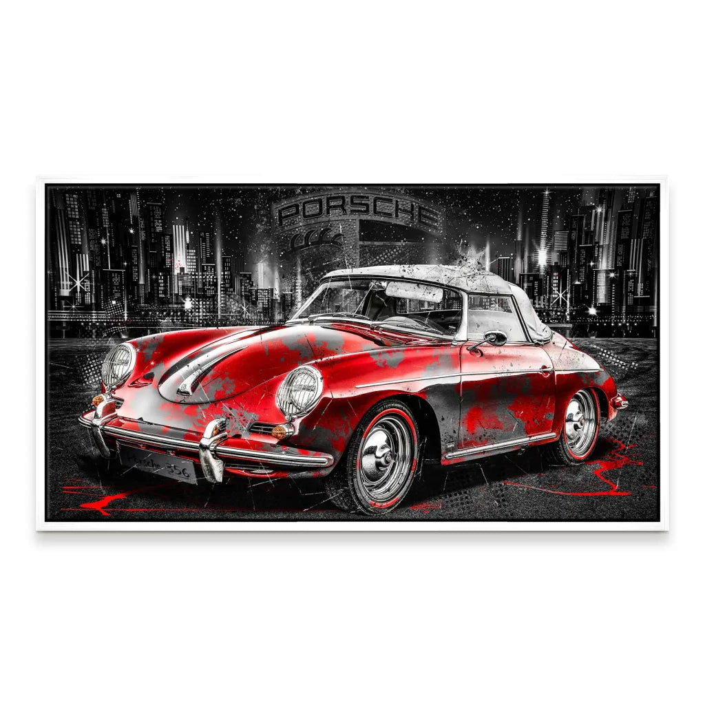Porsche 356 Abstrakt Leinwand Bild INGALERIE