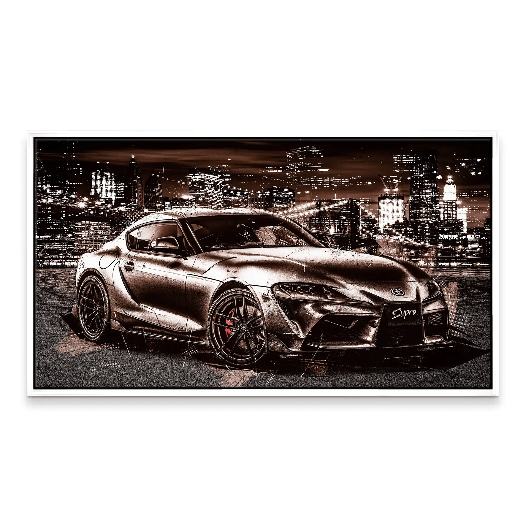 Toyota Supra City Style Leinwand Bild INGALERiE