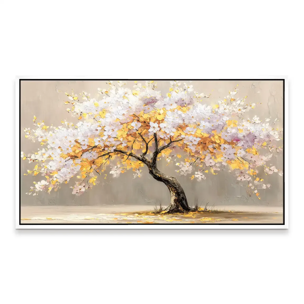 Gold Leaf Tree Art Leinwand Bild