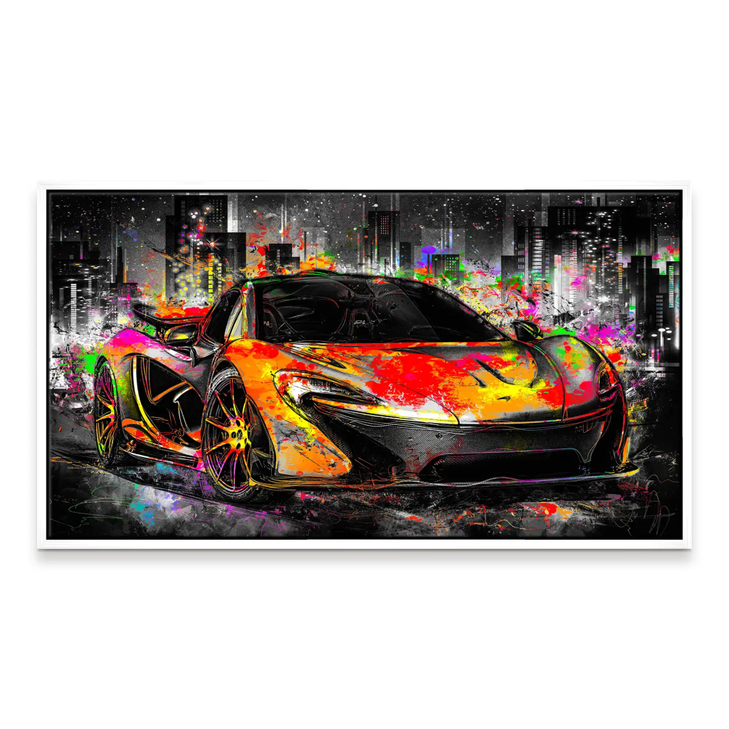 McLaren Pop Art Style Leinwand Bild INGALERIE