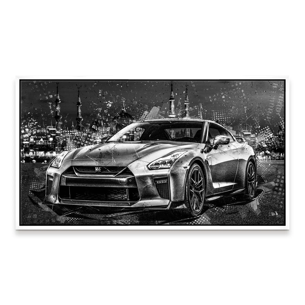 Nissan GT-R Abstrakt Style Leinwand Bild INGALERIE
