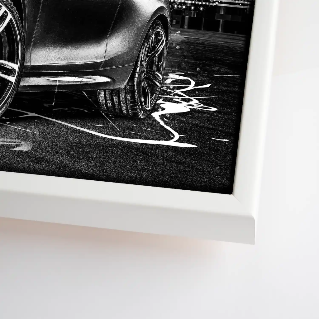 BMW M2 Black Style Leinwand Bild INGALERIE