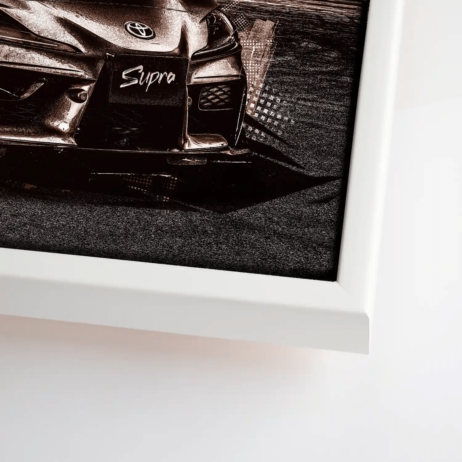Toyota Supra City Style Leinwand Bild INGALERiE