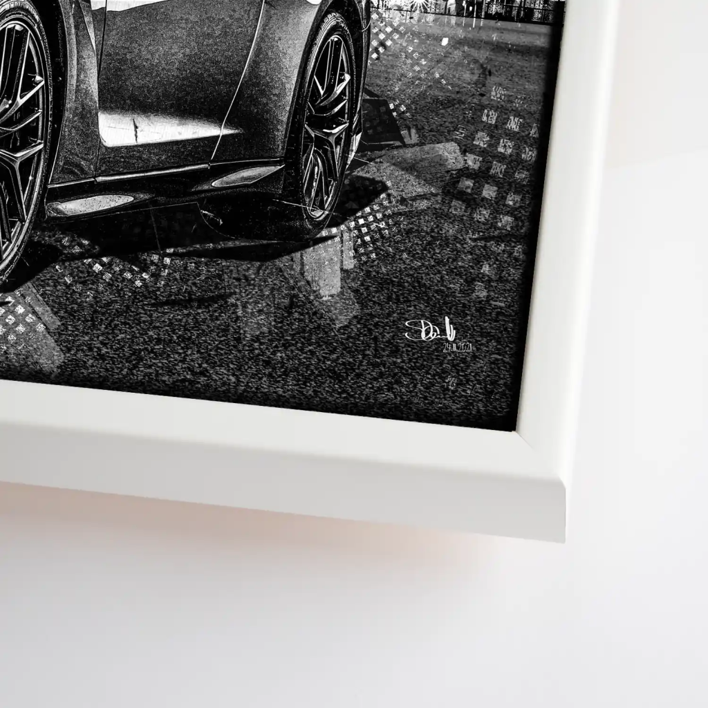 Nissan GT-R Abstrakt Style Leinwand Bild INGALERIE