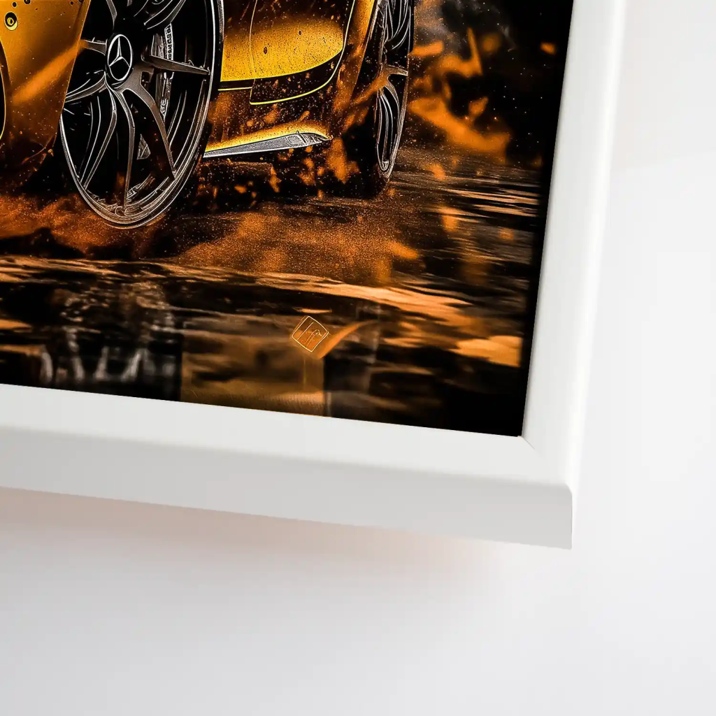 Mercedes AMG GT Modern Style Leinwand Bild INGALERIE