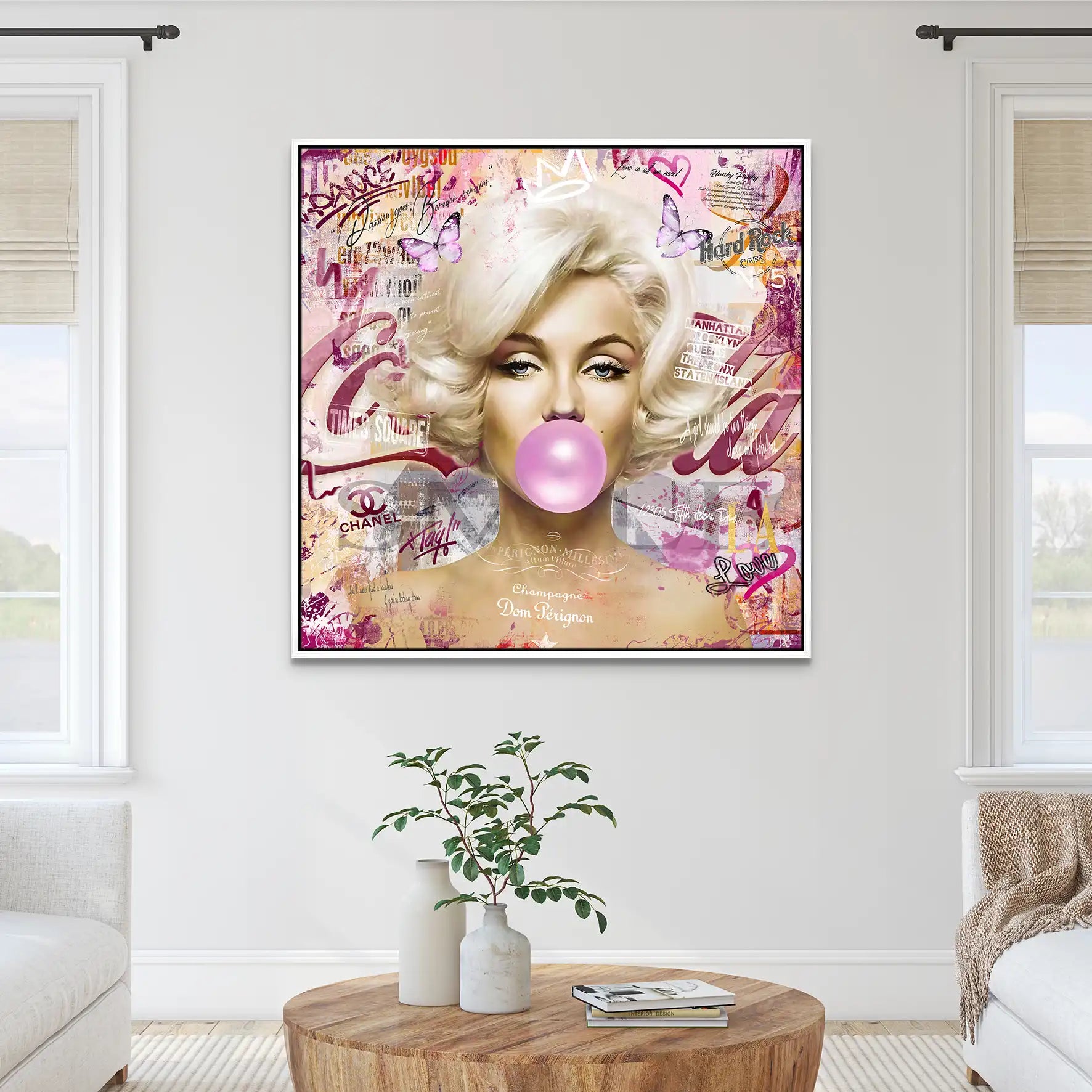Marilyn Monroe Bubble Gum Pop Art Leinwand Bild INGALERIE