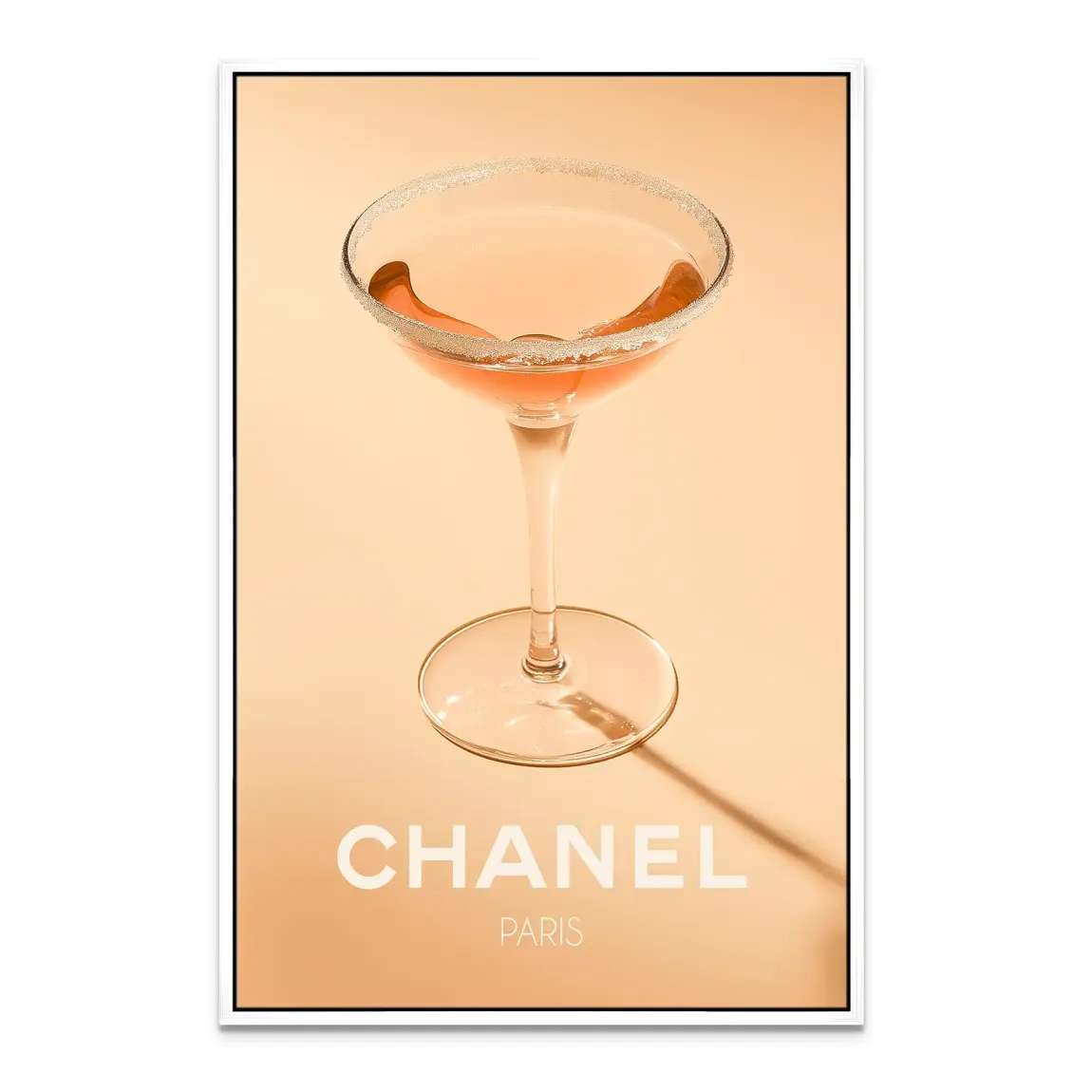 Chanel Glam Cocktail Leinwand Bild