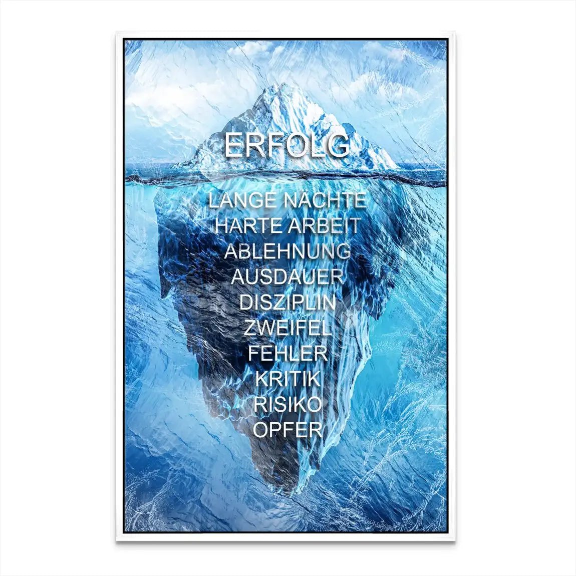 Eisberg Motivation Leinwand Bild INGALERIE