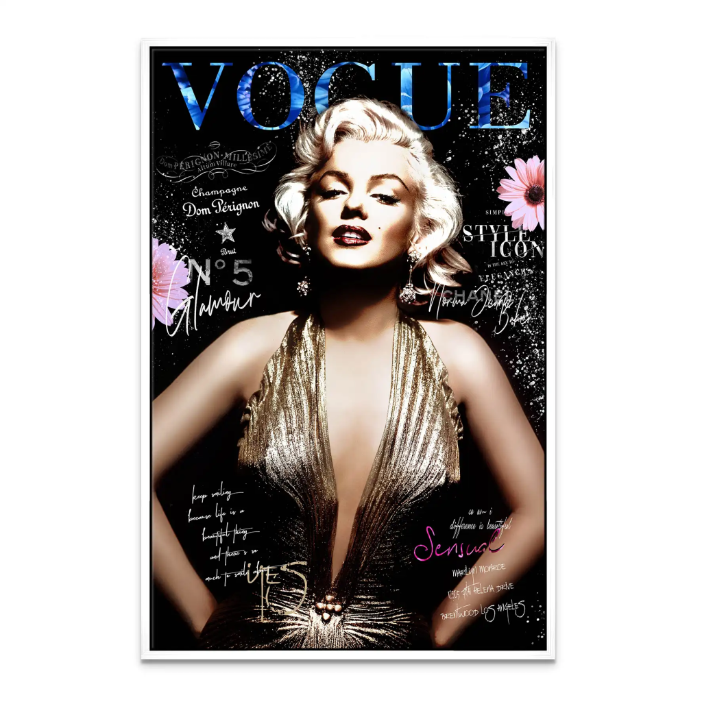 Marilyn Glamour Leinwand Bild INGALERIE