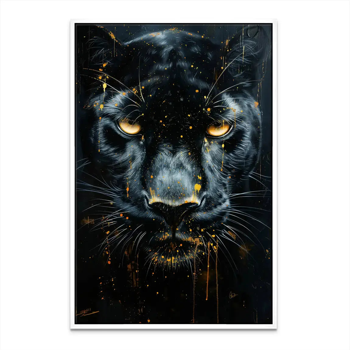 Black Panther Nr.2 Leinwand Bild INGALERIE