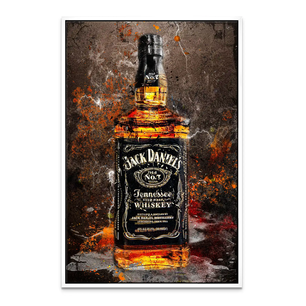 Jack Whisky Vintage Style Leinwand Bild INGALERIE