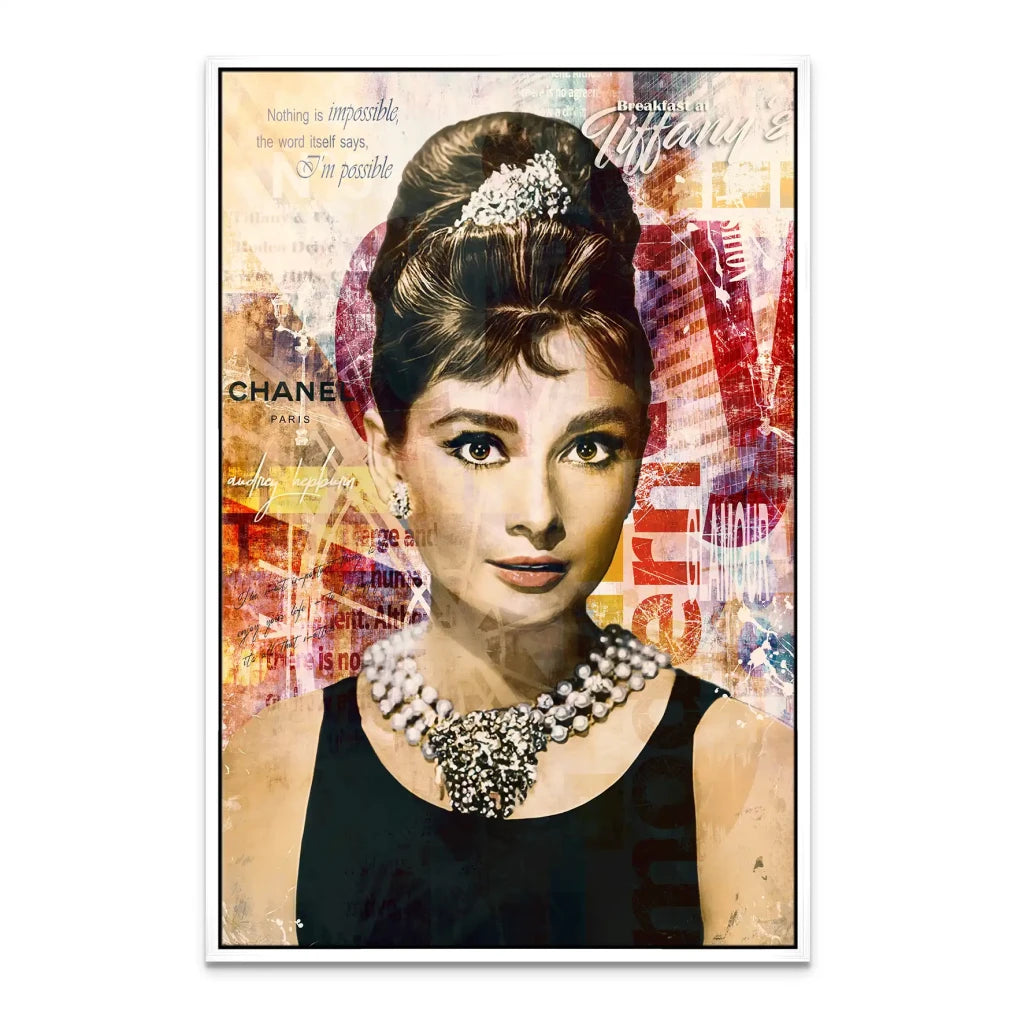 Audrey Glamour Art Leinwand Bild INGALERIE