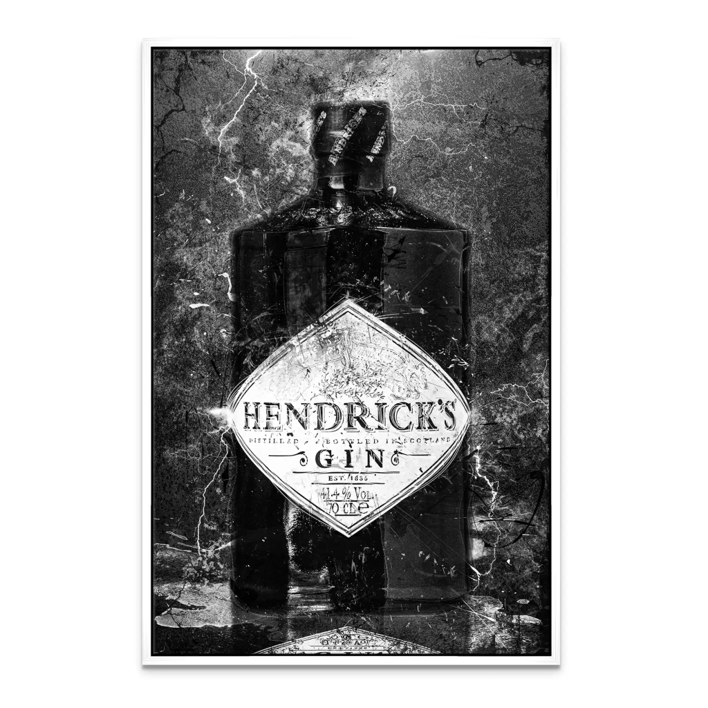 Gin Abstrakt Black Style Leinwand Bild INGALERIE