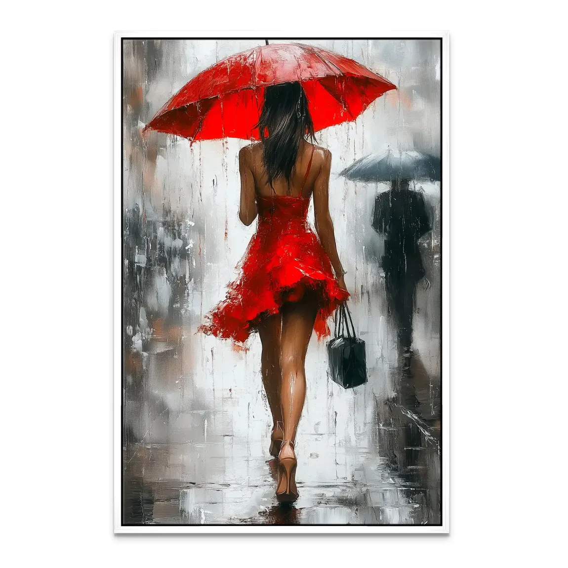 Walk in the Rain Leinwand Bild