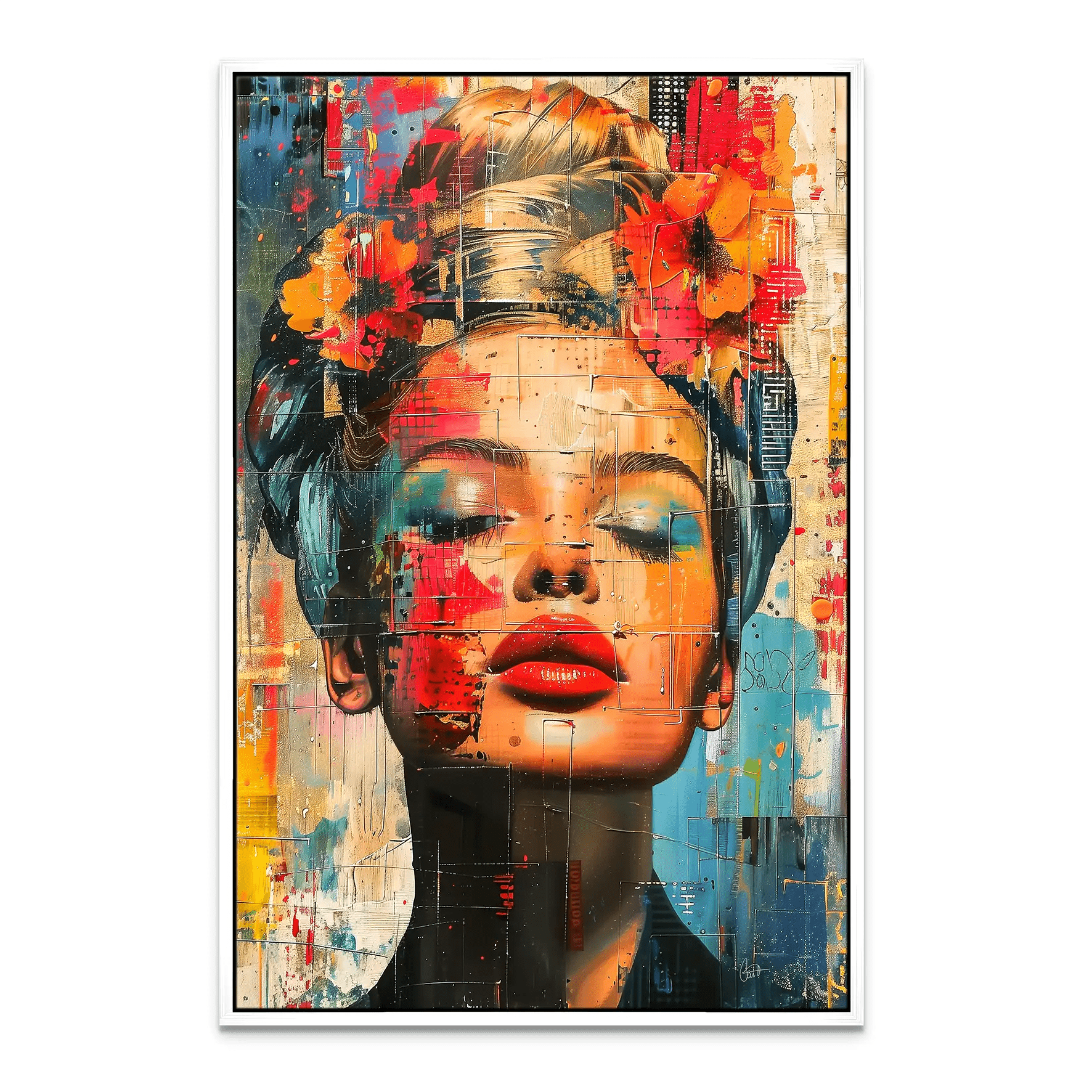 Face Art Abstrakt Leinwand Bild INGALERIE