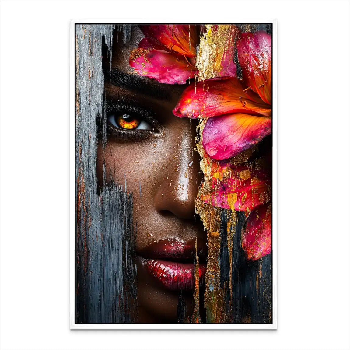 Abstrakt Flower Face Nr.2 Leinwand Bild INGALERIE