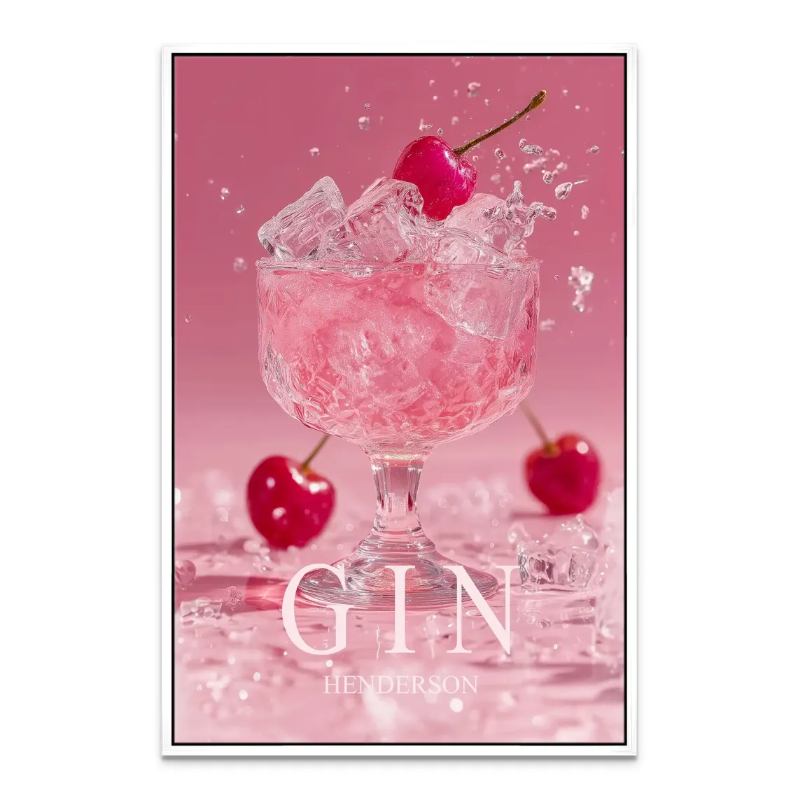 Gin Rosé Leinwand Bild