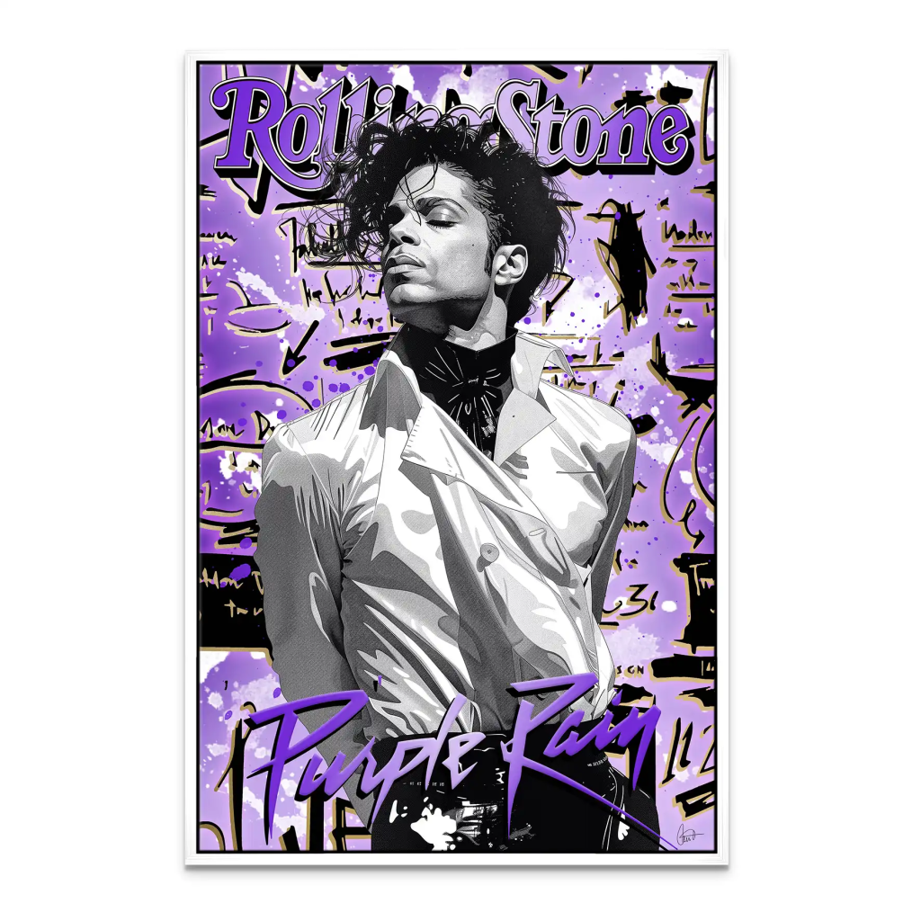Purple Rain Leinwand Bild INGALERIE