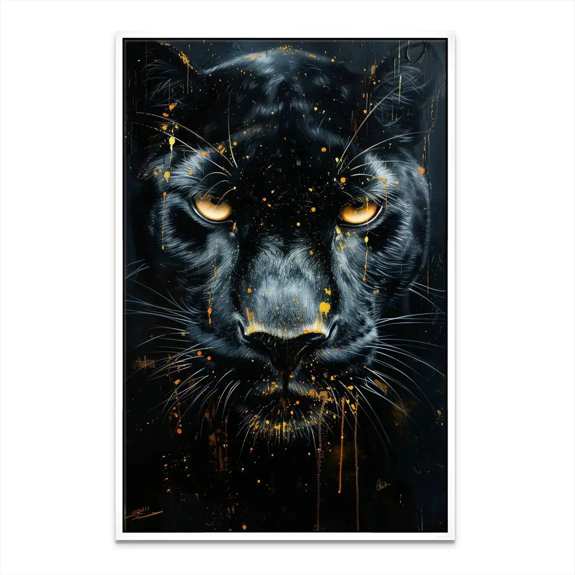 Black Panther Nr.2 Leinwand Bild INGALERIE