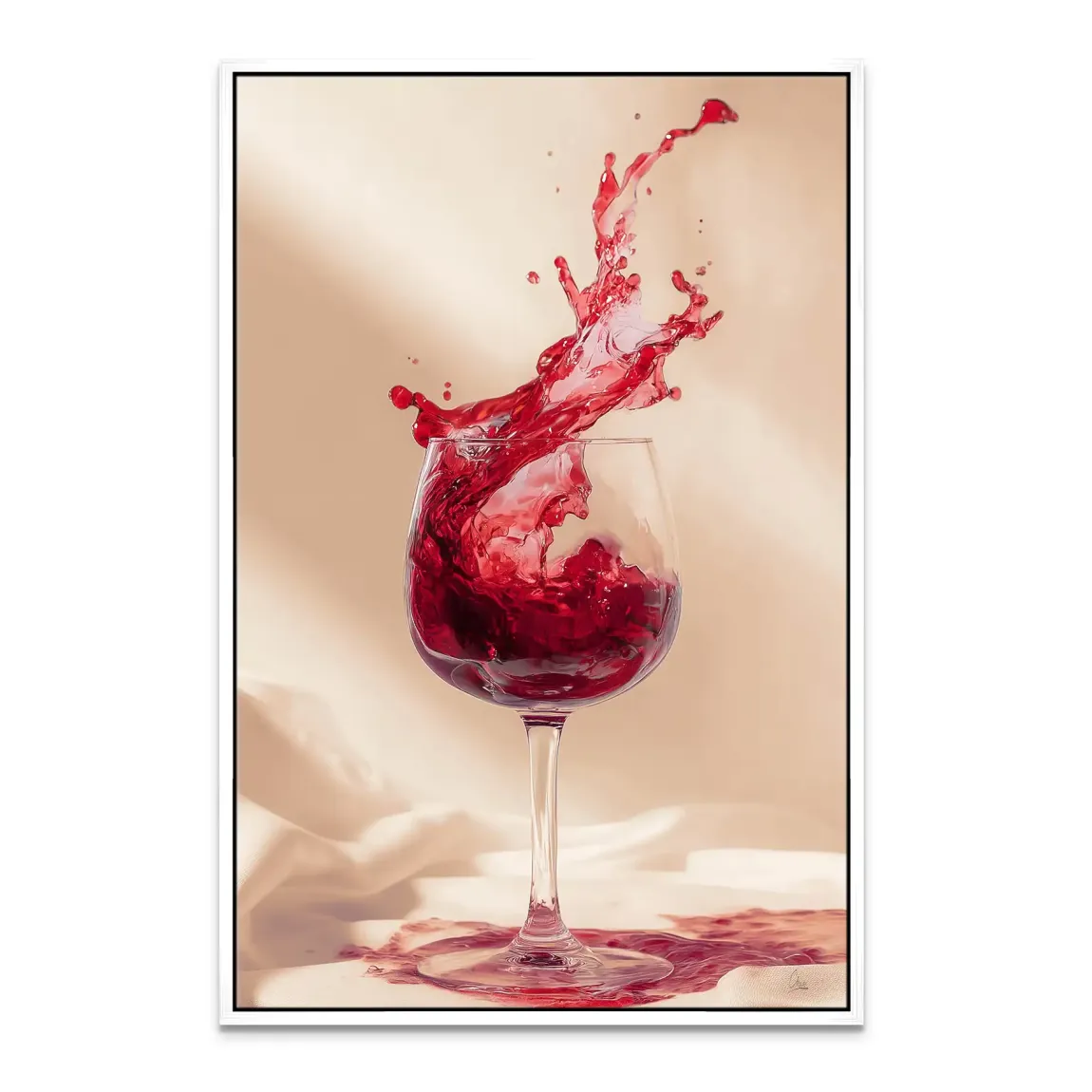 Ruby Splash Leinwand Bild