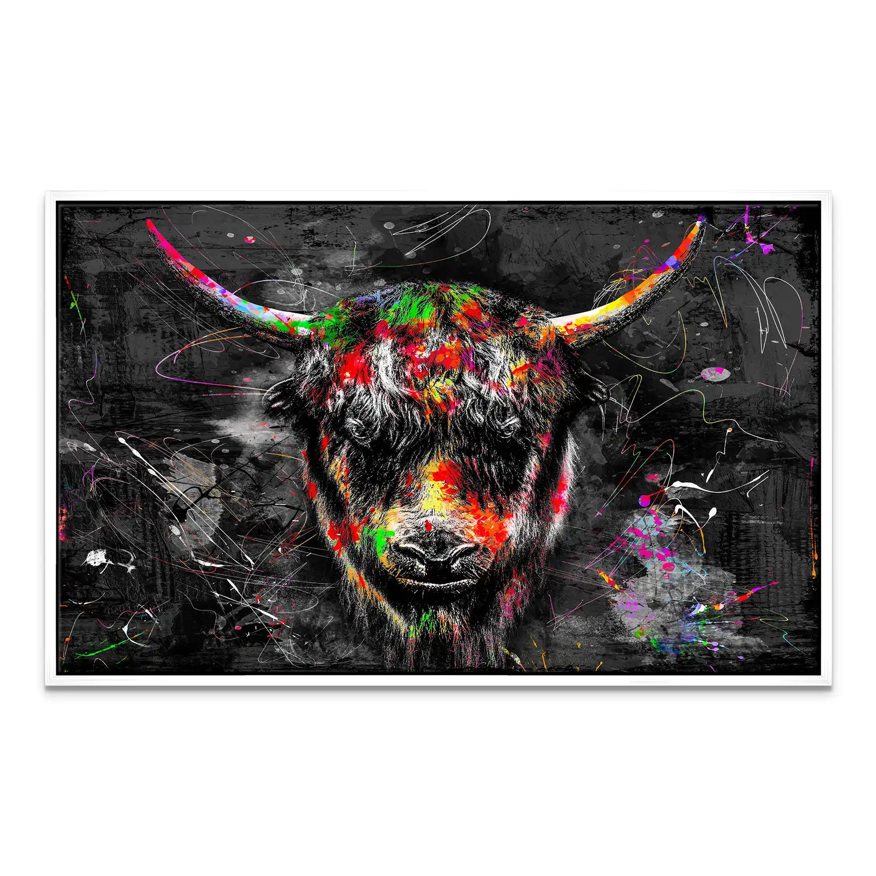 Yak Highland Abstrakt Leinwand Bild INGALERIE