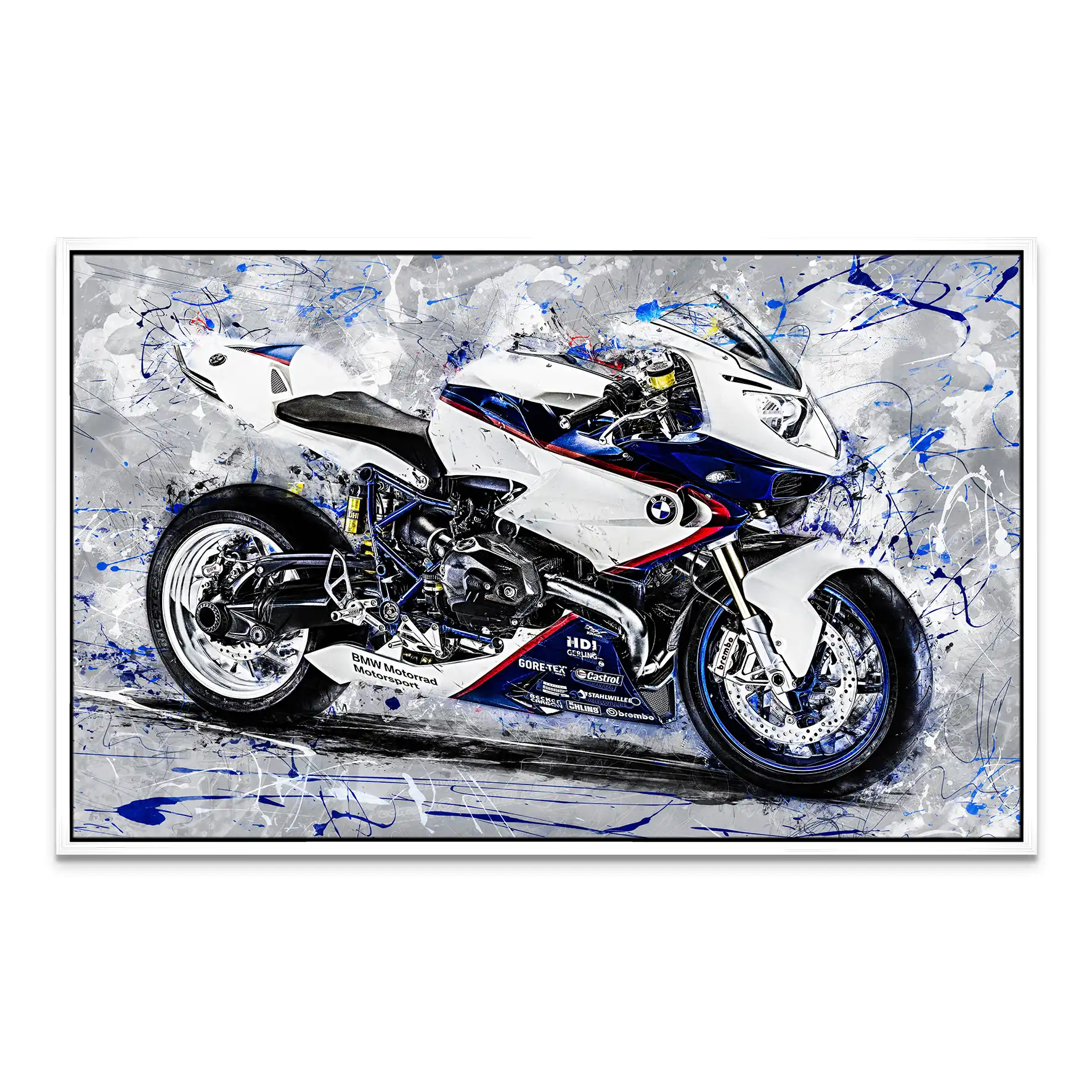 BMW HP2 Sport Abstrakt Leinwand Bild INGALERIE
