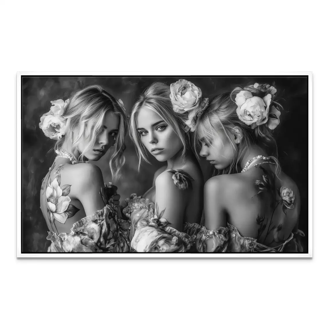 Ivory Garden Leinwand Bild