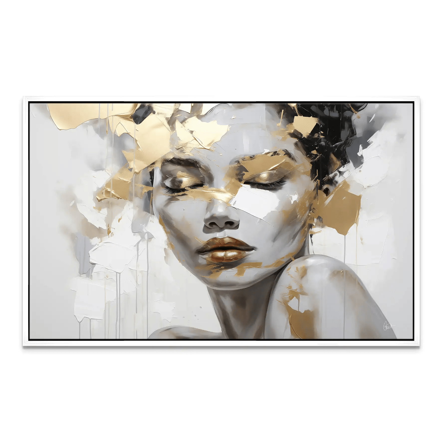 Golden Girl Nr.2 Leinwand Bild INGALERIE