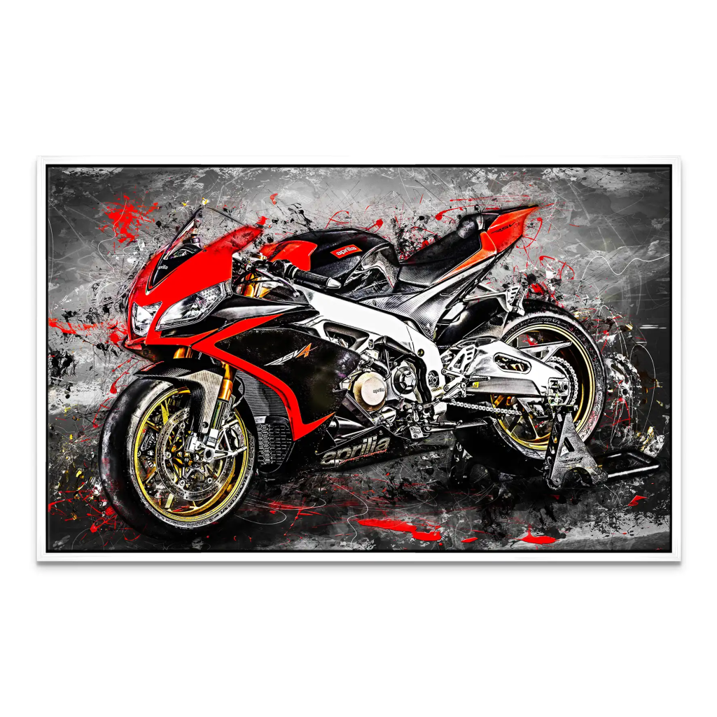 Aprilia RSV4 Abstrakt Leinwand Bild INGALERIE