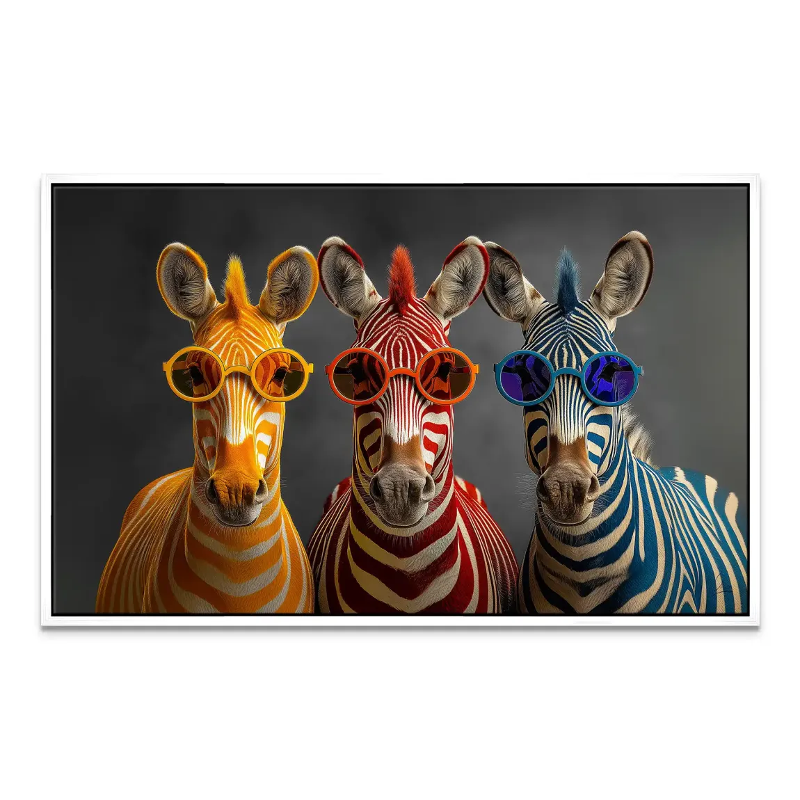 Zebra Safari Chic Leinwand Bild
