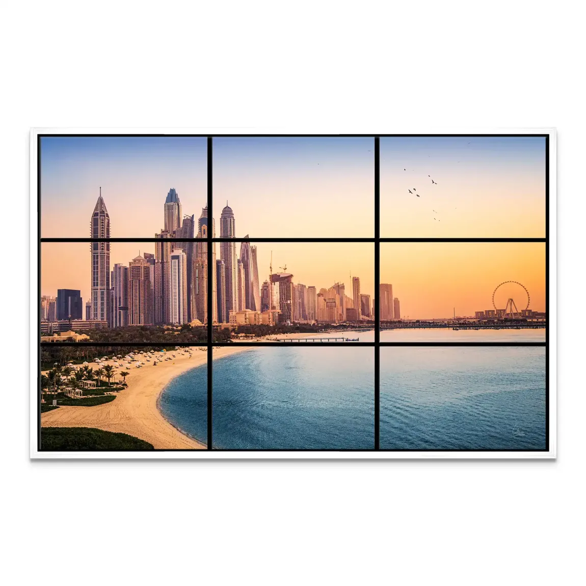 Golden Dunes Dubai Leinwand Bild