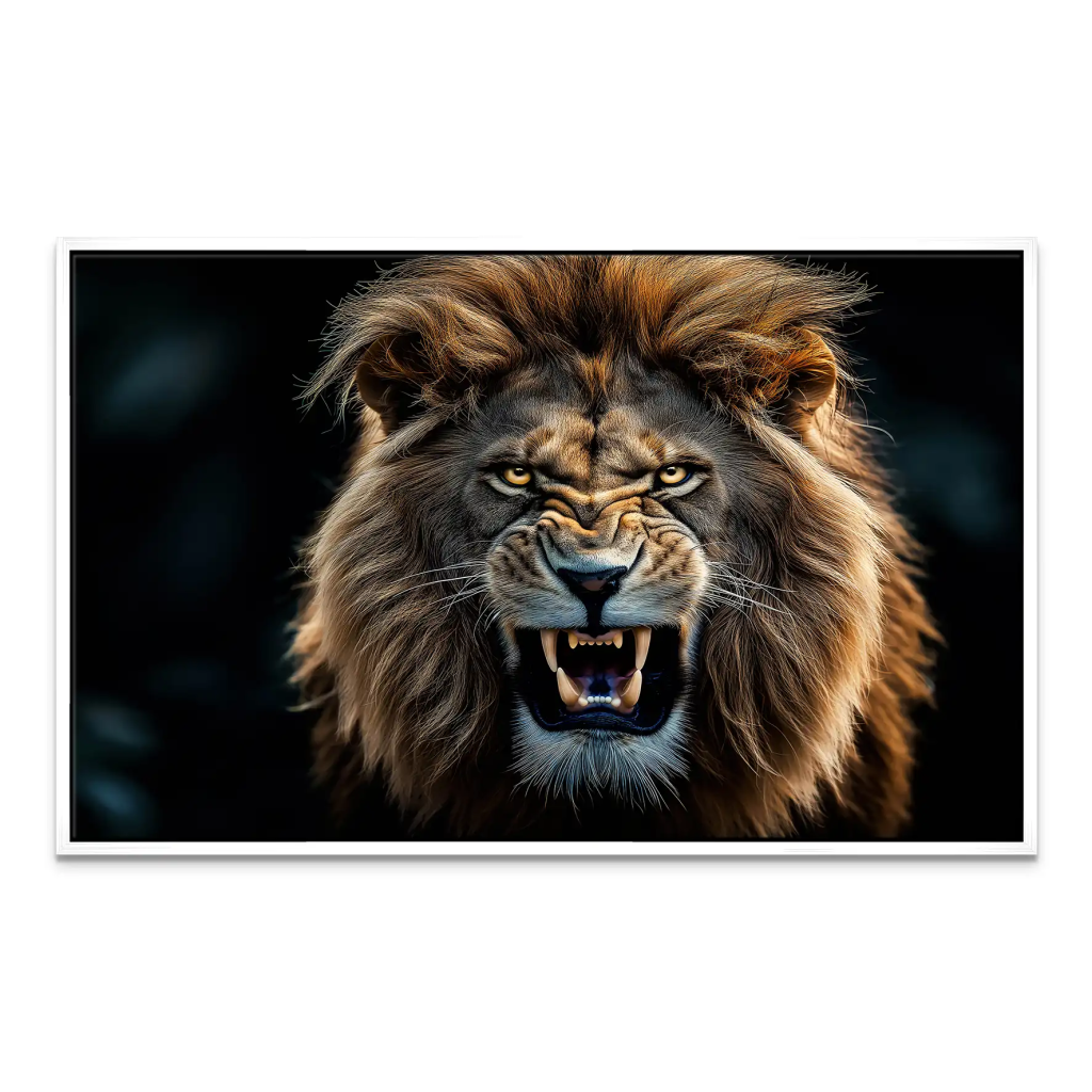 Angry Lion Leinwand Bild INGALERIE