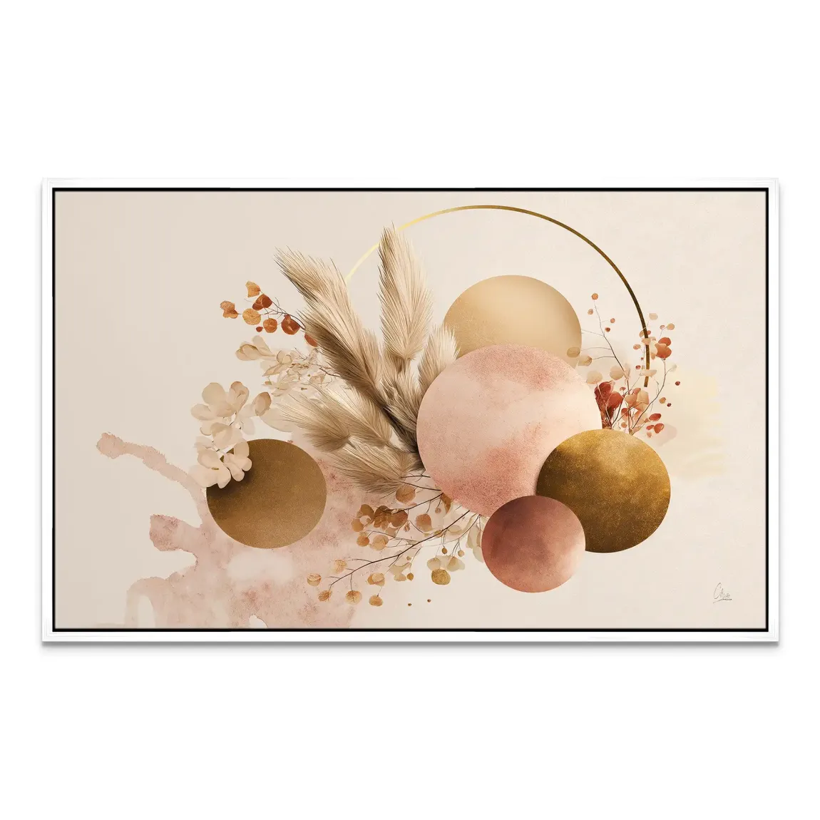 Golden Balance Leinwand Bild