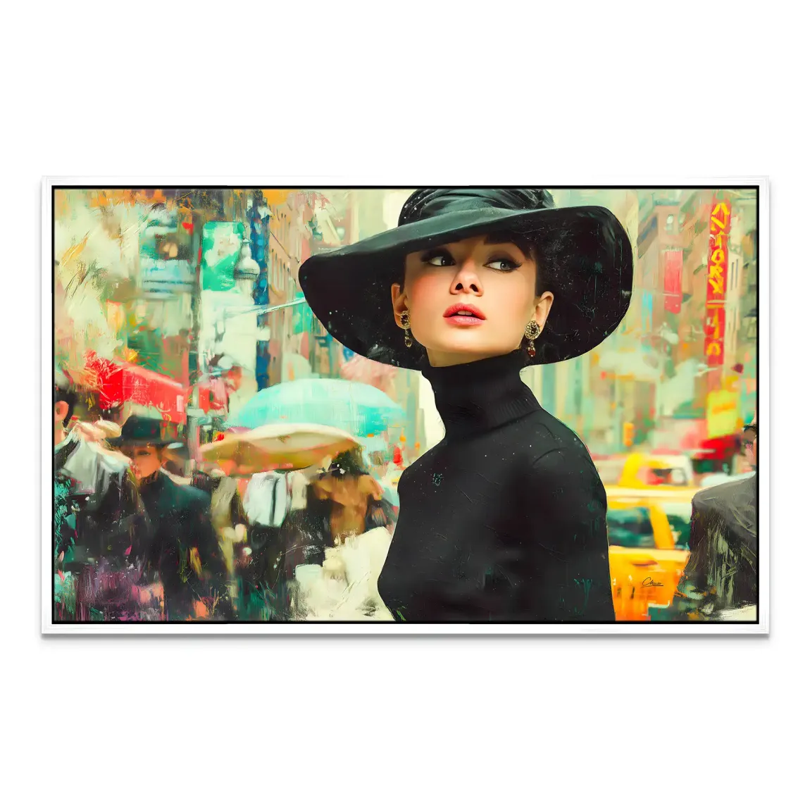 Audrey in New York Leinwand Bild INGALERIE