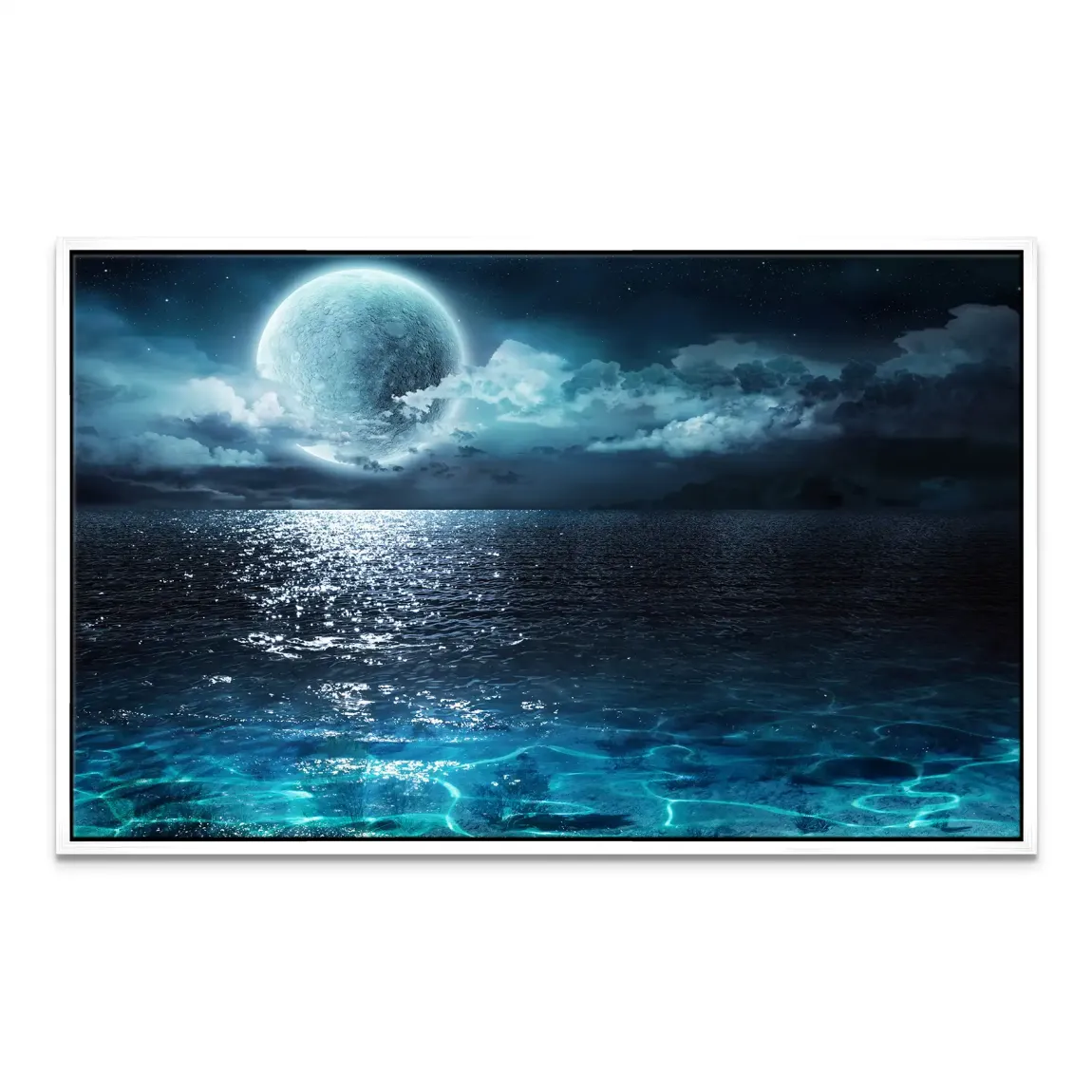 Moonlight Ocean Dream Leinwand Bild