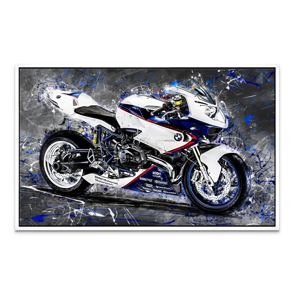 BMW HP2 Abstrakt Style Leinwand Bild INGALERIE