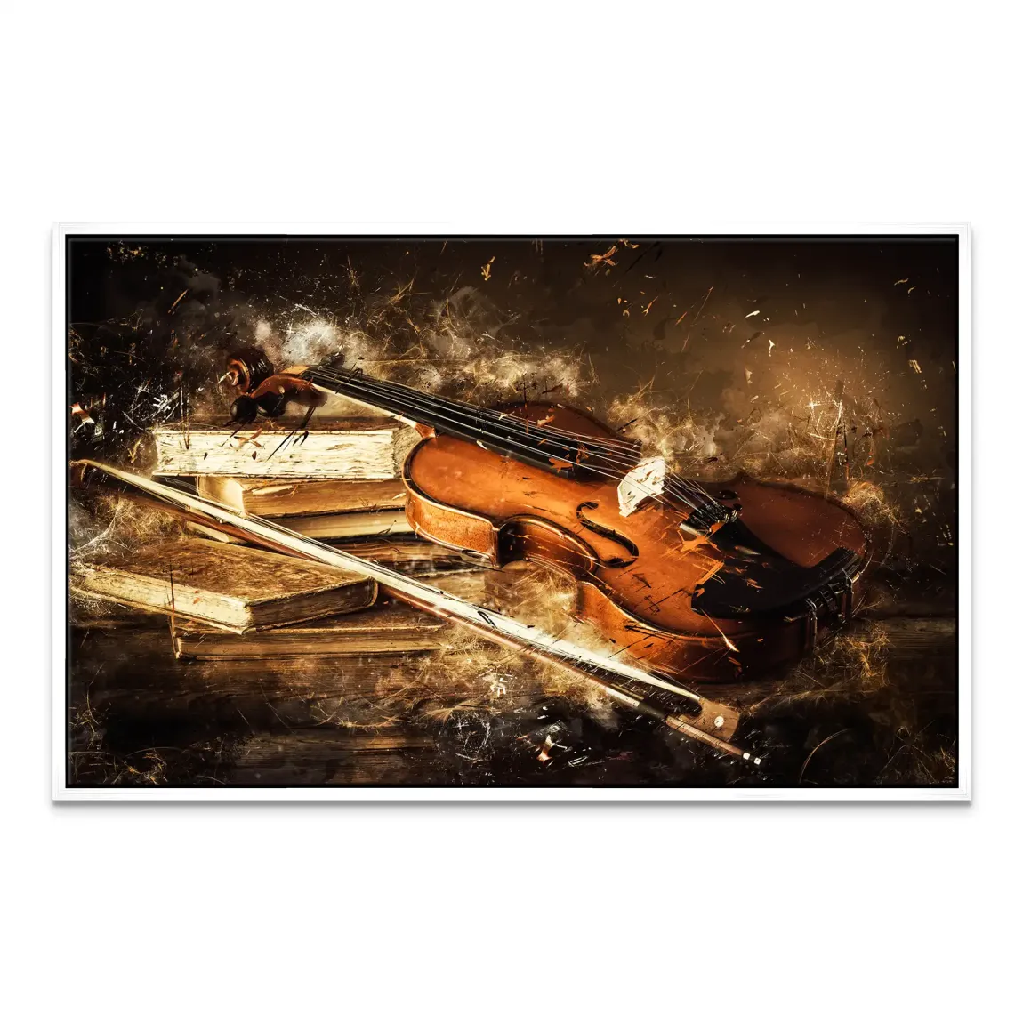 Silent Strings Violine Leinwand Bild