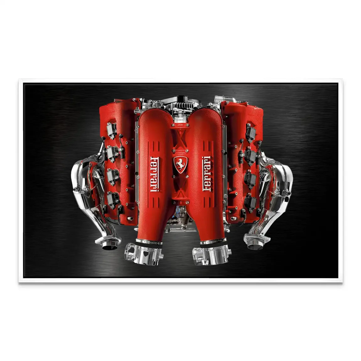 Ferrari V8 Motor Leinwand Bild