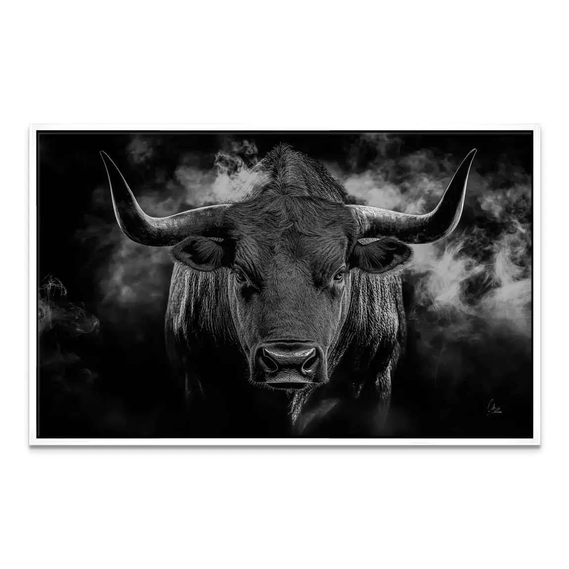 Black Bull Vision Leinwand Bild