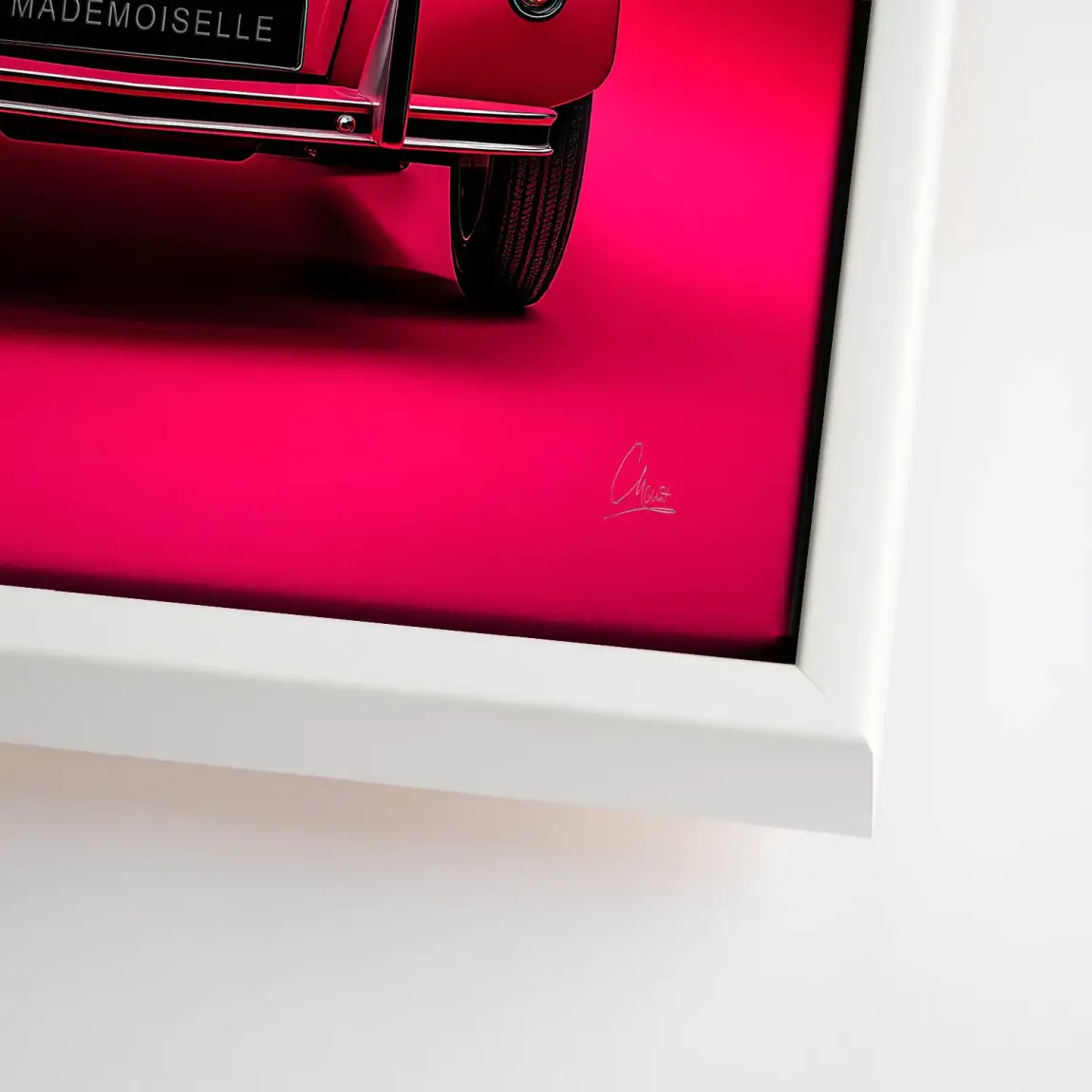 Mademoiselle Chic 2CV Leinwand Bild