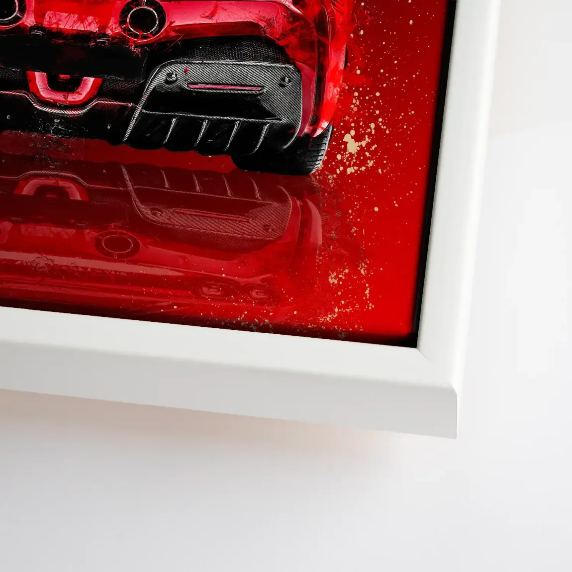 Ferrari Red Art Leinwand Bild