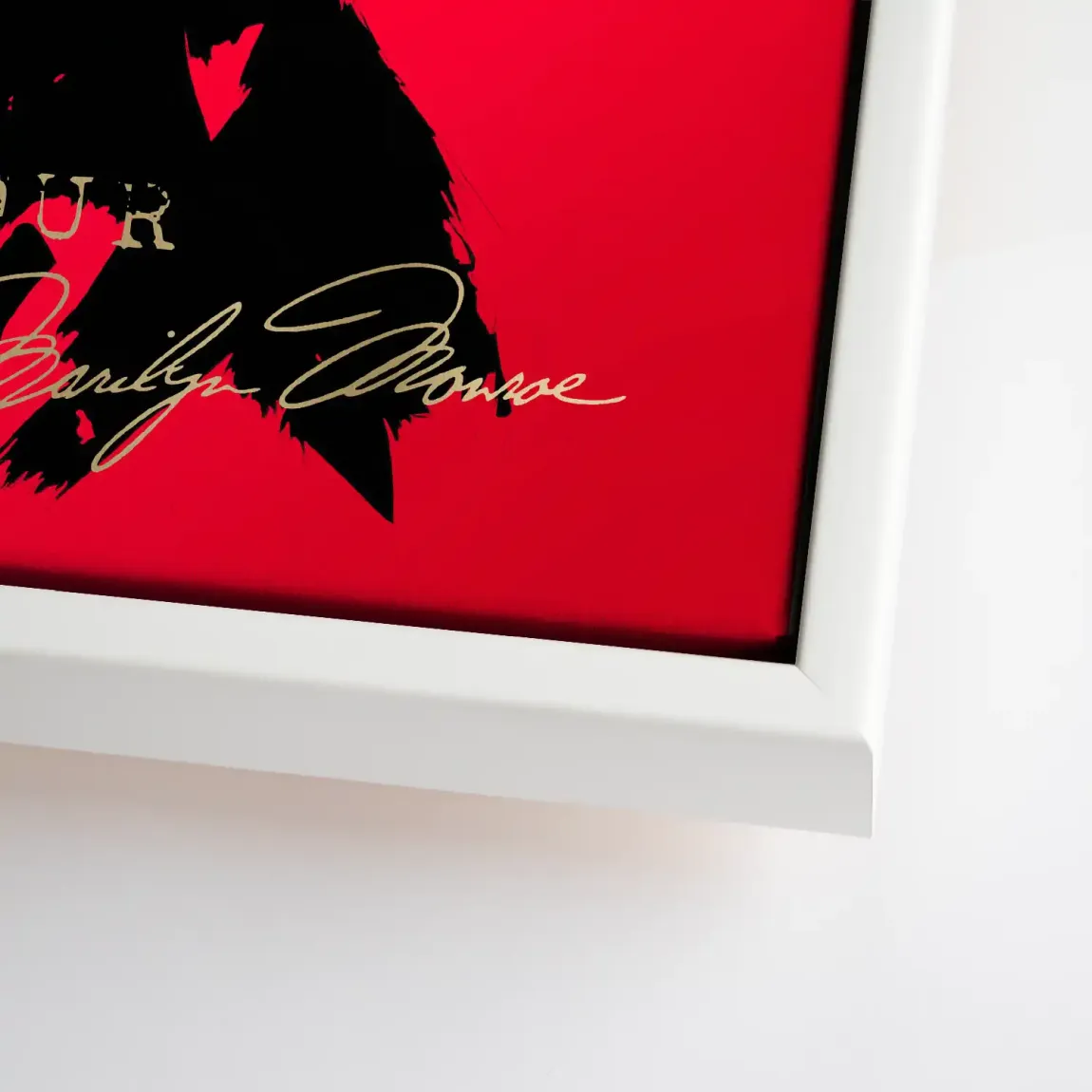 Marilyn Red Glamour Leinwand Bild