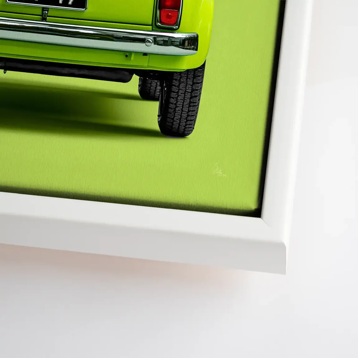 Fiat 500 Italia Leinwand Bild