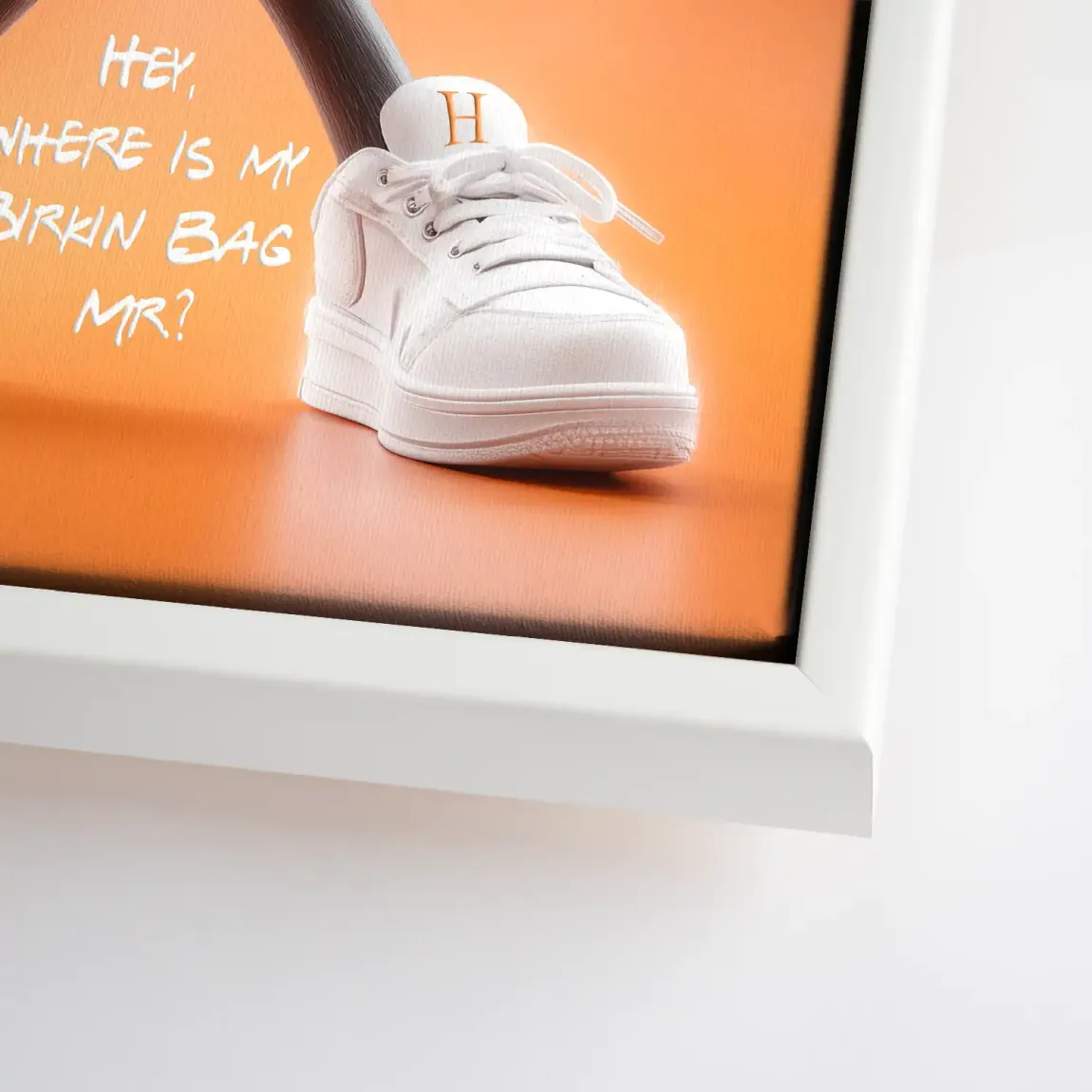 Orange Charm Minnie Maus Leinwand Bild